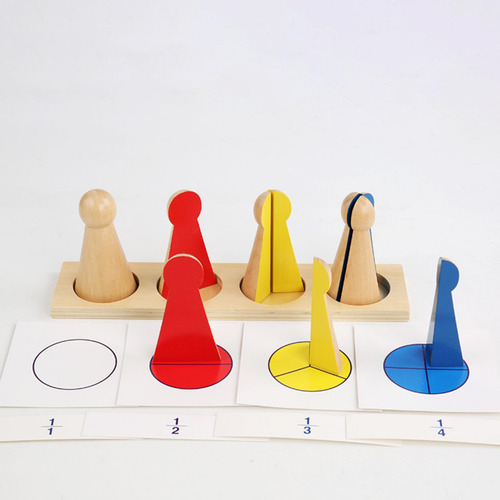 Learn Fraction Math Toy Preescolar Material Didáctico Para