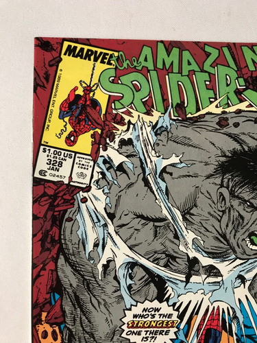 Amazing Spiderman #328 Marvel Comic 1990 Grey Hulk Mcfarlane (Usado)