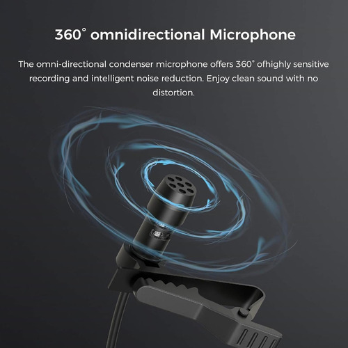 Mirfak Mc1 Microfone De Lapela Com Conector 3.5mm Preto