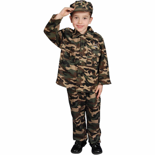 Disfraz Para Niño Soldado Talla S (4-6) Halloween 