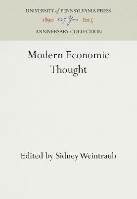 Libro Modern Economic Thought - Eileen Applebaum