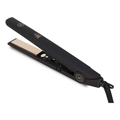 Malina Elite - Plancha De Pelo De Bronce Titanio 100% Puro,