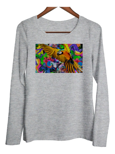 Remera Mujer Ml Tigre Felino Feroz Psicodelico M2