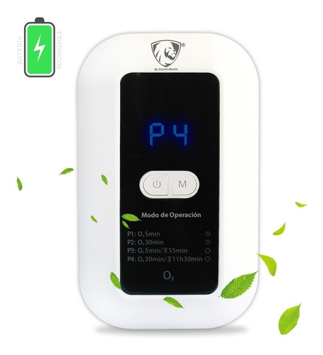 Imagen 1 de 10 de Generador Ozono Purificador Aire Sanitizante Desinfecta Casa