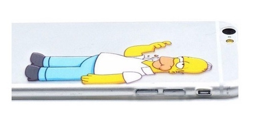 Apple iPhone 6 Funda Case Homero Simpson Transparente