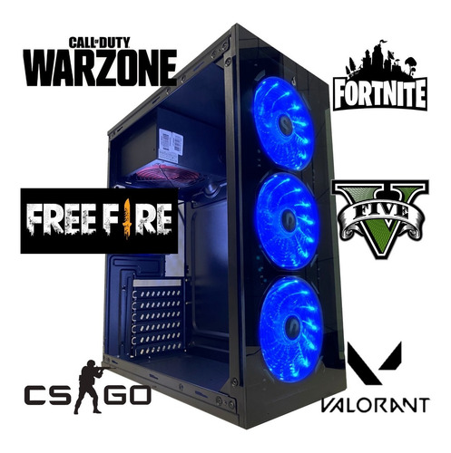 Imagem 2 de 7 de Cpu Computador Pc Gamer Barato Completo Amd - 16gb Ddr4 Ssd