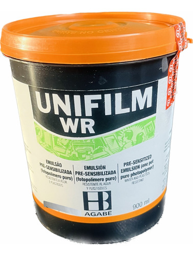 Emulsión de agabe con plastisol y agua natural Unifilm Wr 900 ml