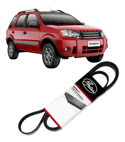 Correia Multi V Direção Ecosport 1.6 Zetec Rocam 2002 A 2012