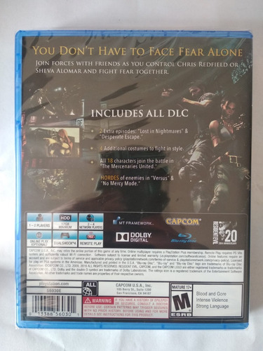 Imagen 3 de 9 de Resident Evil 5 Hd Ps4 Fisico Sellado Nuevo Canje Sevengamer