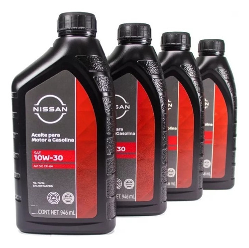 Aceite Mineral 4 Litros Motor Sn 10w30 (946ml) Nissan 