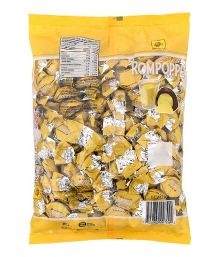 Bombon Chocolate Relleno Sabor Rompoppe De La Rosa 1 Kg