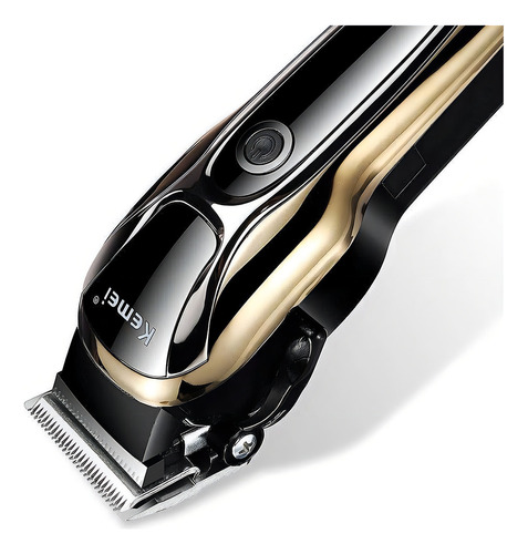 Maquina De Cortar Cabelo Sem Fio Turbo Profissional Kemei