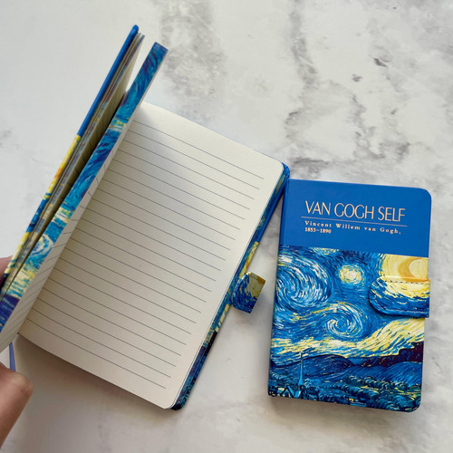 Libreta Van Gogh Grande Con Imán - Varios Diseños