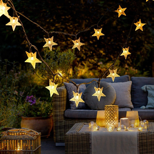 Imagen 6 de 7 de Luces Navideñas Solares Cadena Guirnalda 22 Metros 200 Pcs