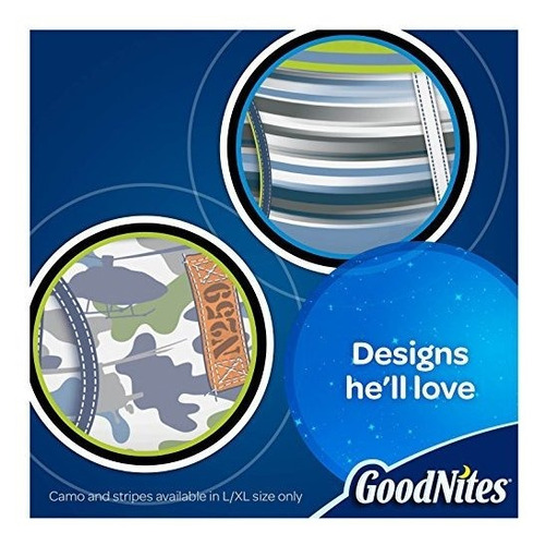 Imagen 5 de 11 de Ropa Interior Para Mojar La Cama Para Niños Goodnites, L-xl,