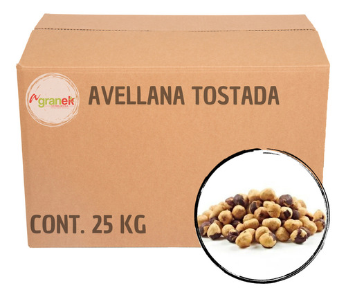 Avellana Tostada, Caja Con 25kg, A Granel.
