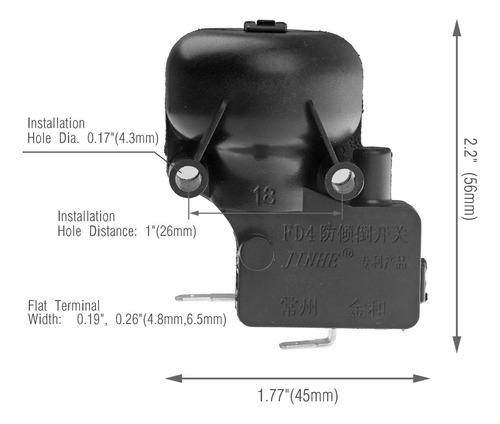 Termopar Para Calentador De Patio E Interruptor Fd4