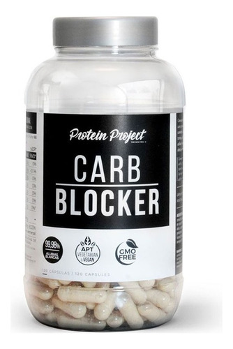 Carb Blocker Bloqueador Carbohidratos 120cps Protein Project Sabor Sin sabor
