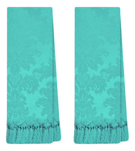 2 Mantas Xale Para Poltrona Pequena Peseira 0,70 X 1,80 Cor 120 Tiffany Desenho Jacquard