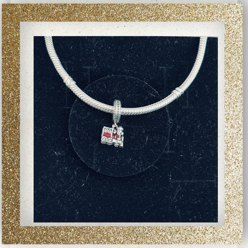 Dije Charm Tren Rojo Micky Mouse Raton Mickey Plata Disney+ Único