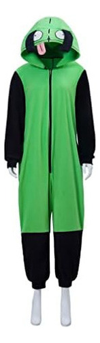 2024 Melangcos Invader Cosplay Zim Disfraz Gir Onesie