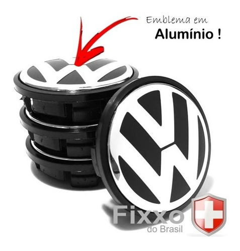 Imagem 1 de 9 de 4 Calotinha Miolo Centro Roda Volkswagen 65mm Jetta Amarok