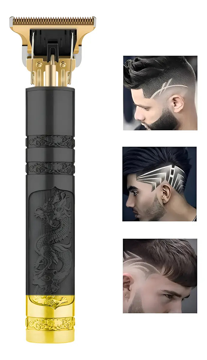 Barbeador elétrico Barbeador corporal masculino portátil Barbeador corporal masculino sem fio Barbeadores portáteis Bateria recarregável Máquina de cortar cabelo preto/dourado Oksh