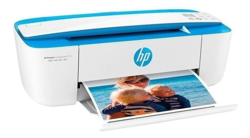 Imagen 2 de 2 de Impresora a color multifunción HP Deskjet Ink Advantage 3775 con wifi blanca y azul 200V - 240V