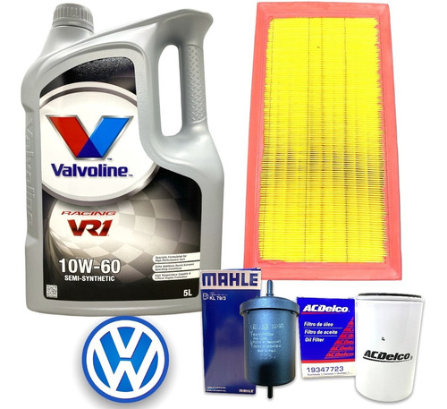 Kit Service 3 Filtros + 5l Aceite 10w60 Vw Bora 1.8t 2.0