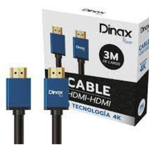 Cable Hdmi A Hdmi 4k Engomado 3m Dinax Alta Calidad