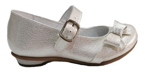 Zapato Casual Chabelo Niña Color Glitter Beige 53806- B.