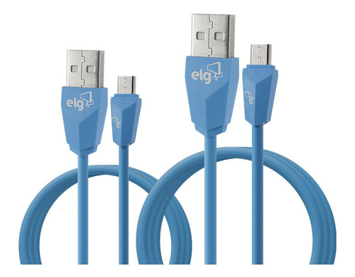 Kit De Cabos Micro Usb 1m E 2m ELG Cmb512be