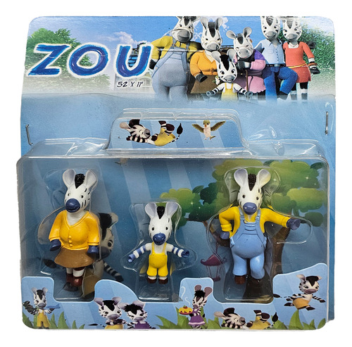 Muñecos Personajes Zou Blister X3