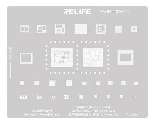 Stencil Relife Sam15 Compatible Con Samsung S21 S21 + S21 U