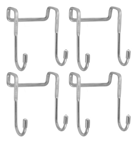 Ganchos Dobles Para Colocar Sobre La Puerta, 4 Unidades, Gan