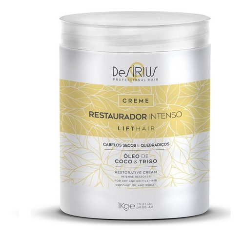 Creme Restaurador Intenso 1 Kg  De Sirius 