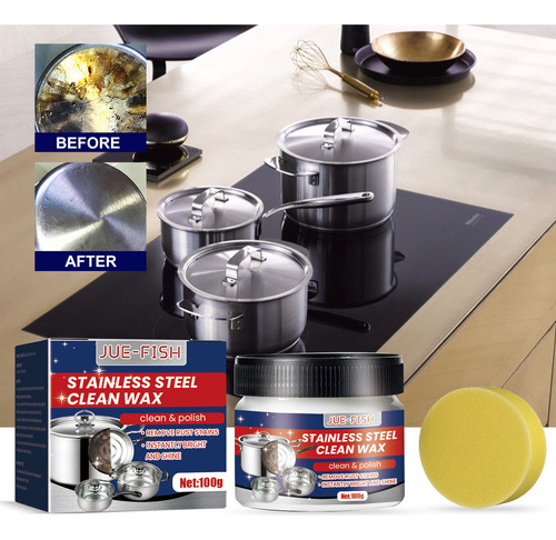 Pasta Limpiadora De Acero Inoxidable Para Utensilios De Coci