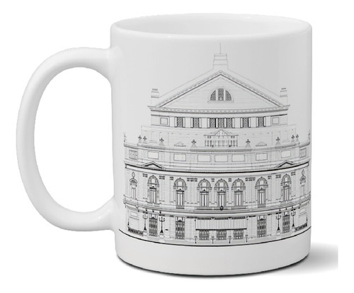 Taza De Cerámica Teatro Colon Exclusiva Calidad Premium Art 