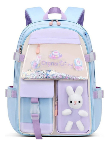 Mochila Niñas Escolar Kawaii De Impermeable Gran Capacidad