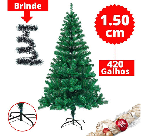 Árvore De Natal Pinheiro Verde Cheia + Brinde | Frete grátis Árvore De Natal Pinheiro Verde Cheia + Brinde | Frete grátis