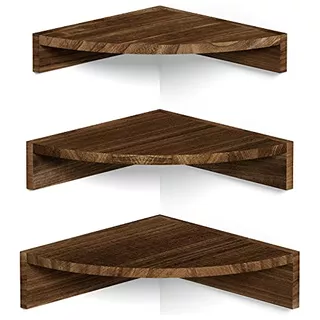 Corner Shelf Wall Mount, Set Of 3 Floating Shelves For ...