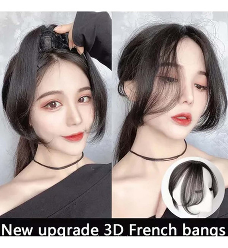 Peruca Natural Francesa 3d Peça De Cabelo Artificial