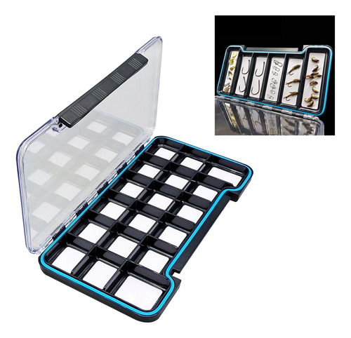 Caja Para Moscas Impermeable, Contenedor 18 Rejillas