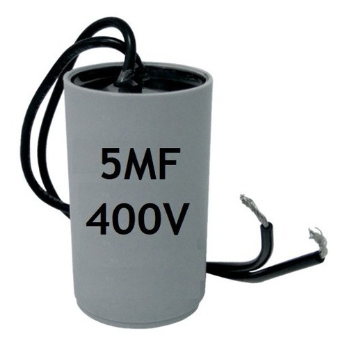 Capacitor 5uf X 400v (2 Fios) Ventilador - Motor Portão