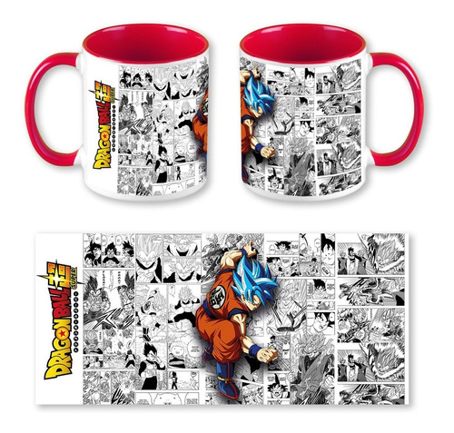 Taza Gokú Fase Dios Dragon Ball 11oz (325ml)