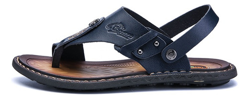 Chanclas De Cuero Genuino Para Hombre