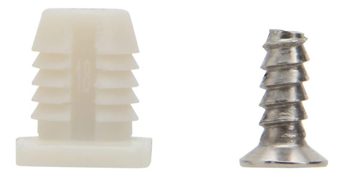 Silverline De 8 Mm Insertos De Bisagra De Plástico Con Torni