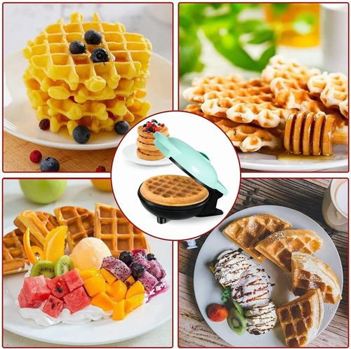 Máquina Pequeña Para Hacer Waffles Para Desayunos Redonda novaka Adecuado para el hogar