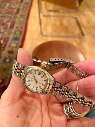 Baixou / Rolex Original. Rolex Datejust Lady Ouro Aço.