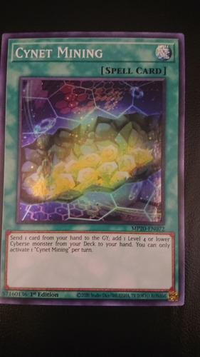 Yugioh Cynet Mining Mp20-en072 Super Rare